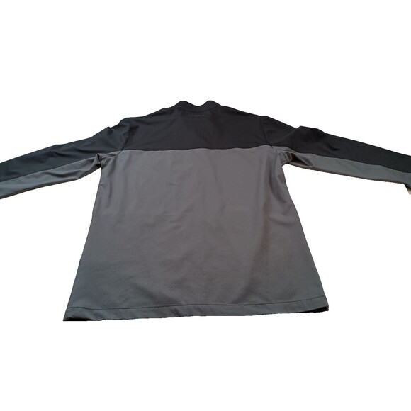 Travis Mathew Dead Giveaway Zip Jacket Size M Black Gray Colorblock Lightweight - Picture 4 of 14